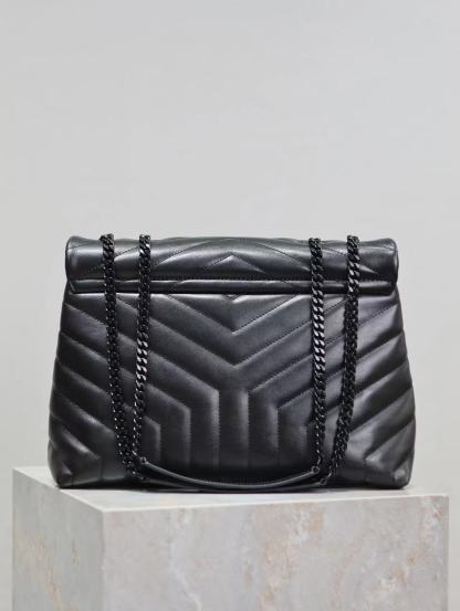 YSL LOULOU MEDIUM CHAIN BAG IN QUILTED "Y" LEATHER