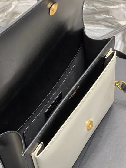 YSL SUNSET MEDIUM TOP HANDLE IN SMOOTH LEATHER