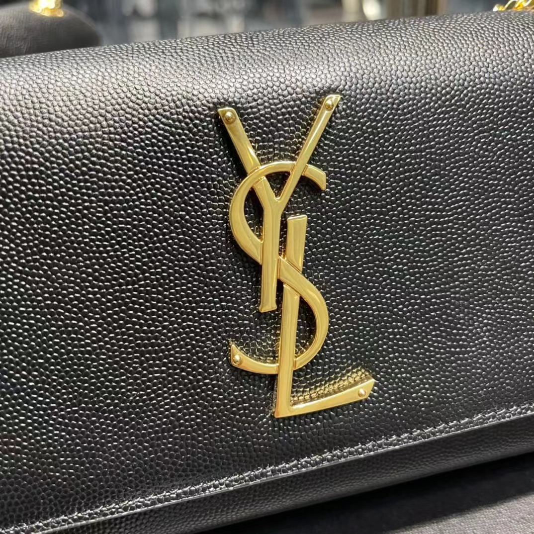 YSL KATE SMALL IN GRAIN DE POUDRE EMBOSSED LEATHER