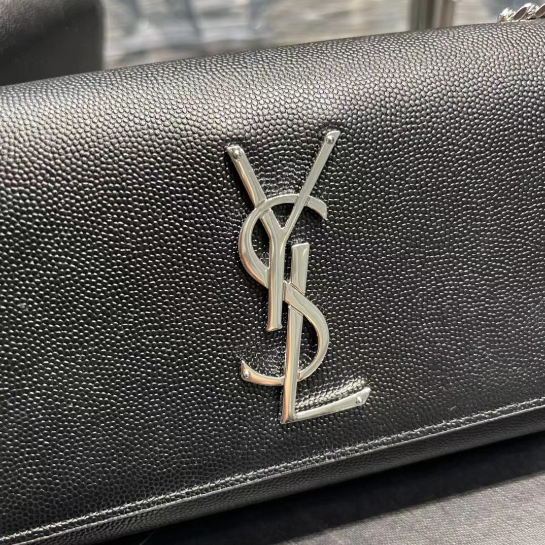 YSL Small KATE bag in grained leather
