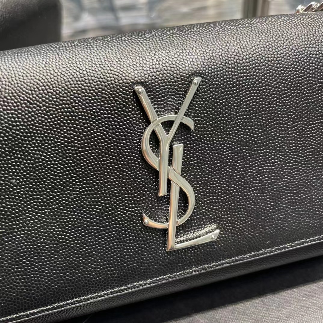 YSL Small KATE bag in grained leather