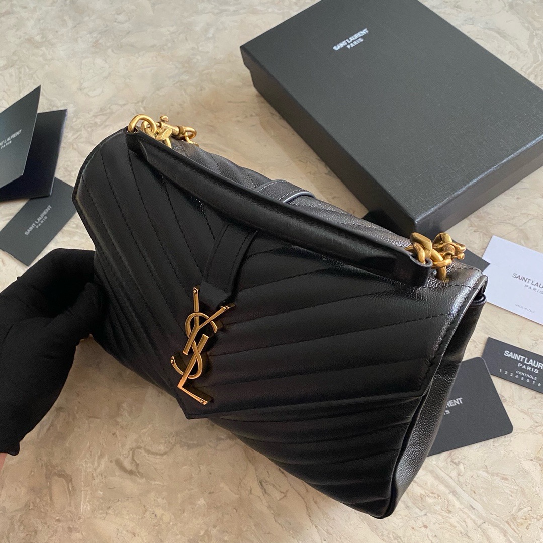 YSL COLLEGE MEDIUM IN QUILTED LEATHER