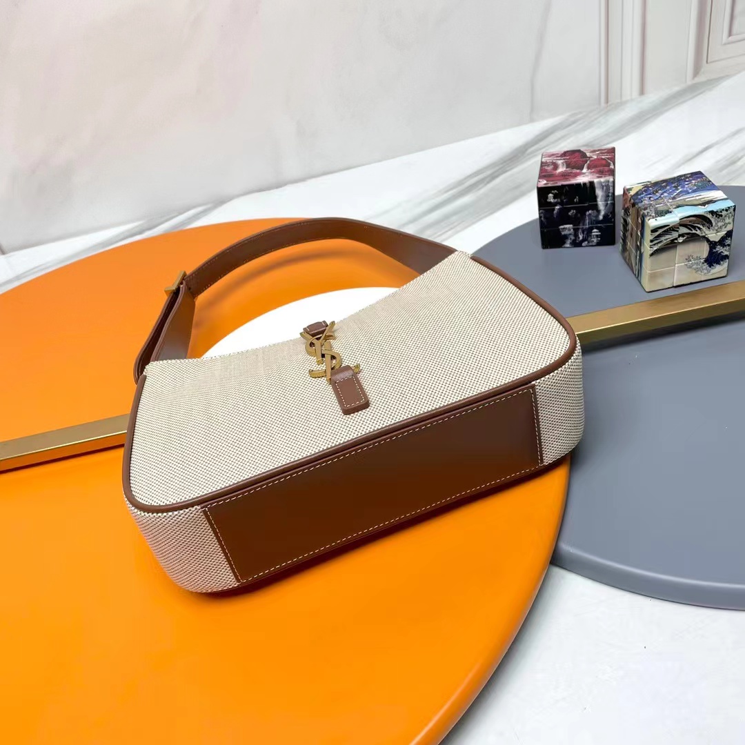 YSL LE 5 A 7 IN CANVAS AND LEATHER