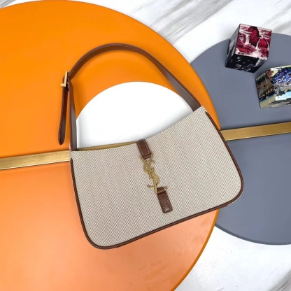 YSL LE 5 A 7 IN CANVAS AND LEATHER