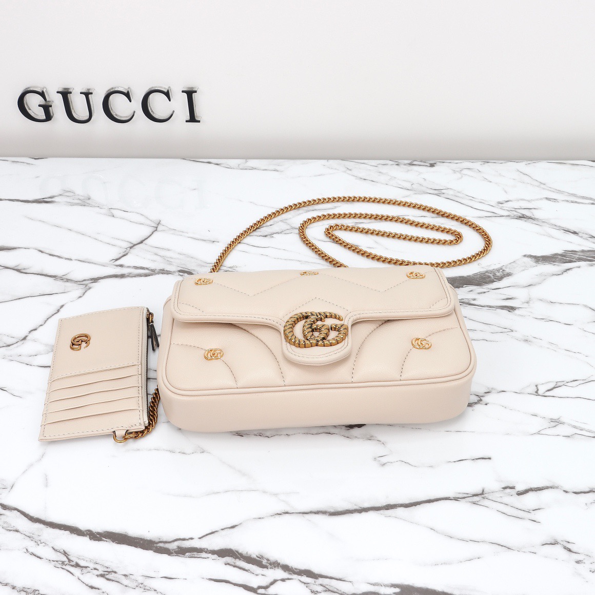 GG Marmont Small Shoulder Bag (with Card Holder)