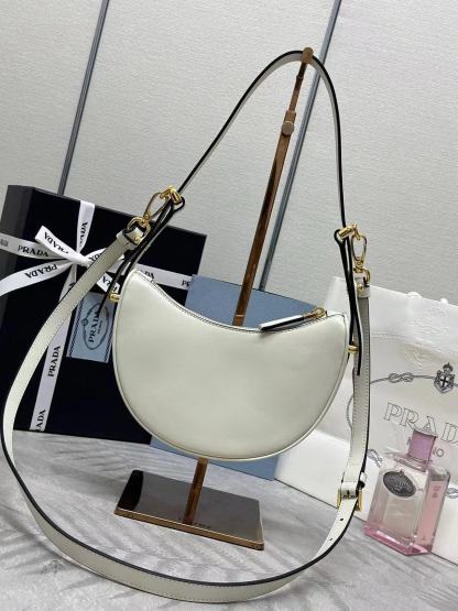 Prada Arqué leather mini shoulder bag