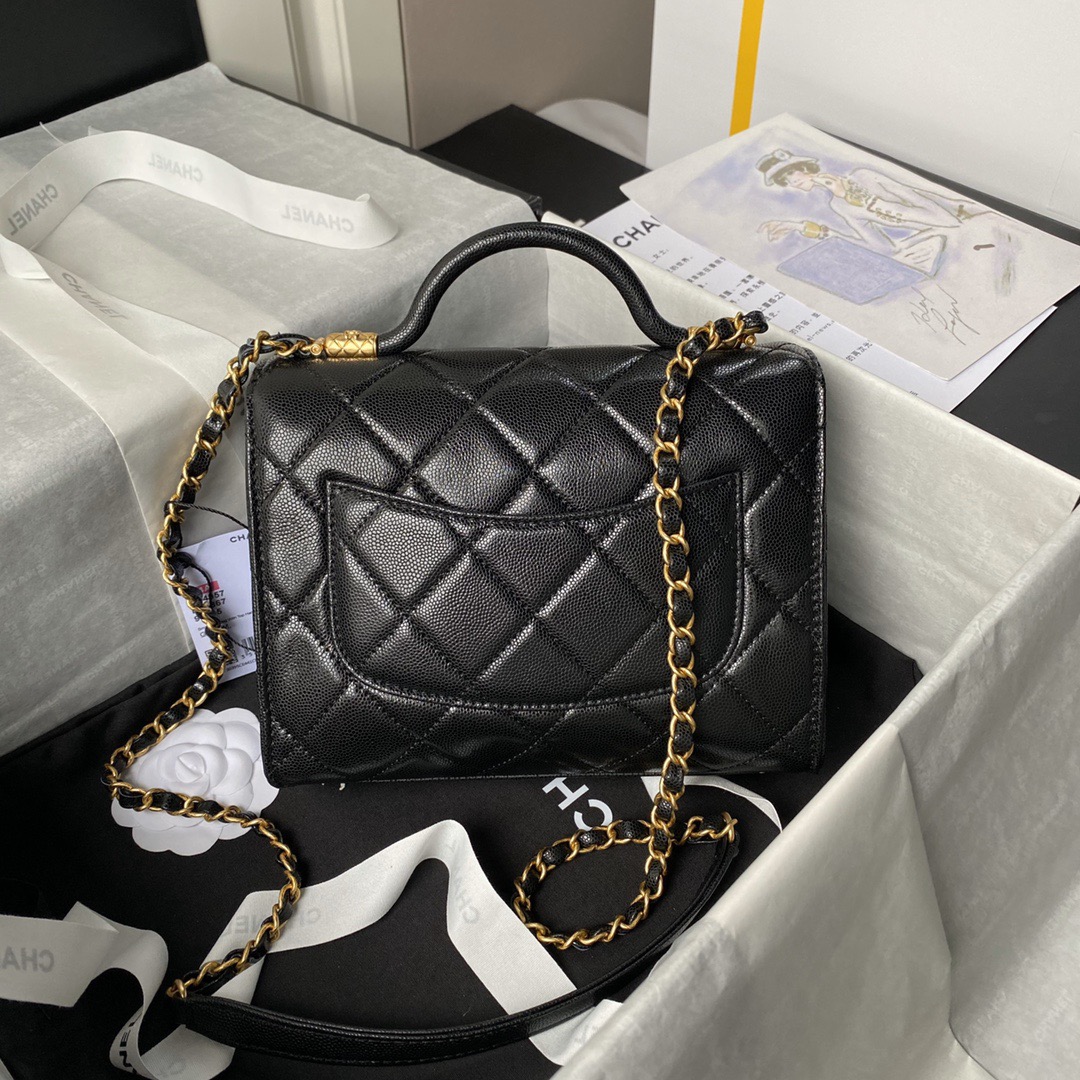 Chanel flap bag with handle