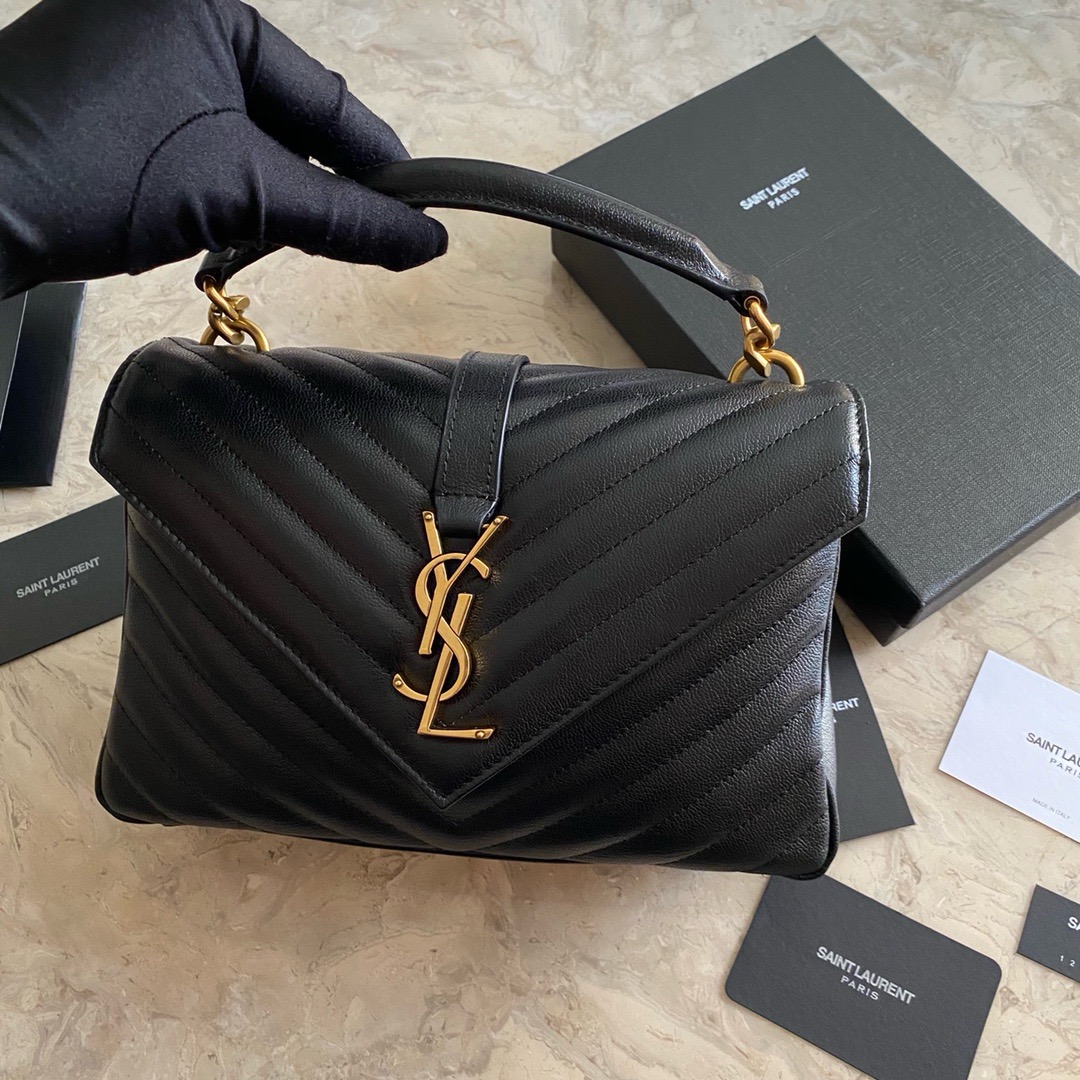 YSL COLLEGE MEDIUM IN QUILTED LEATHER