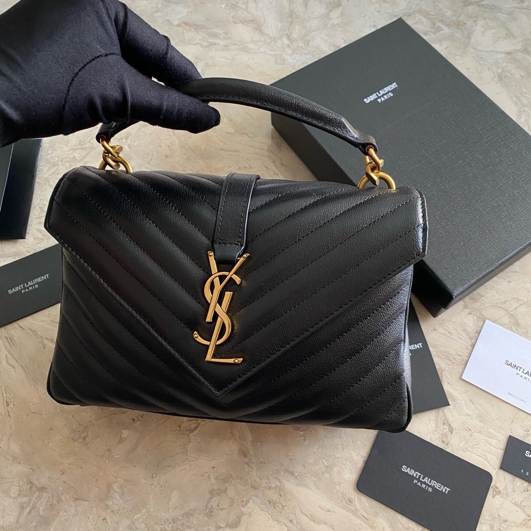 YSL COLLEGE MEDIUM IN QUILTED LEATHER