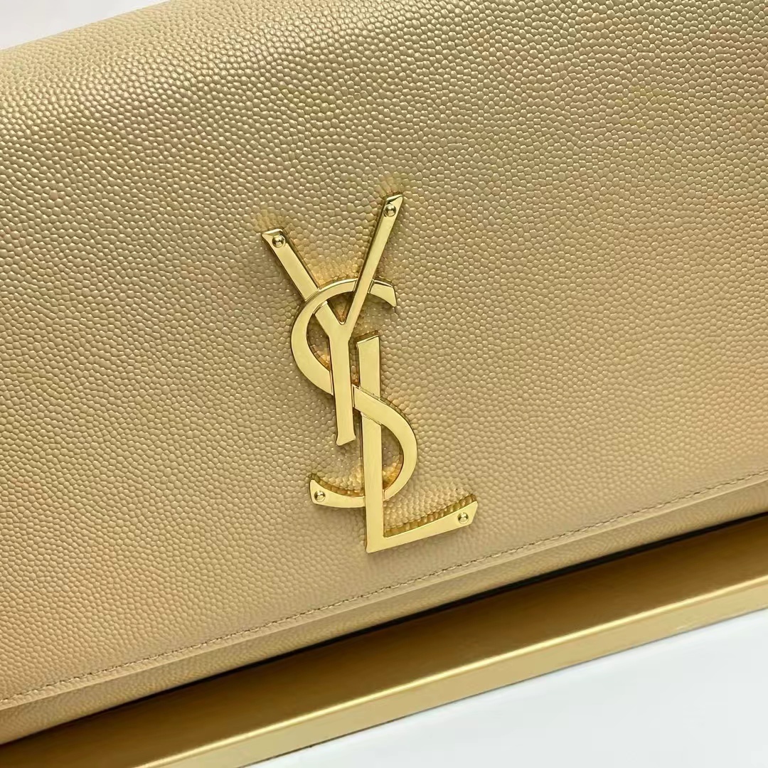 YSL Kate Medium In Grain Poudre embossed Leather Bag
