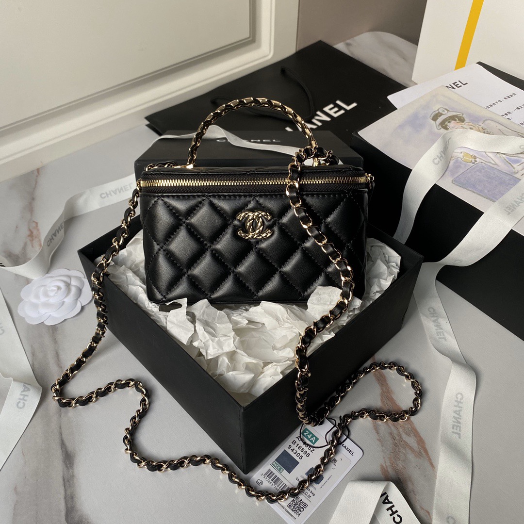 Chanel makeup bag