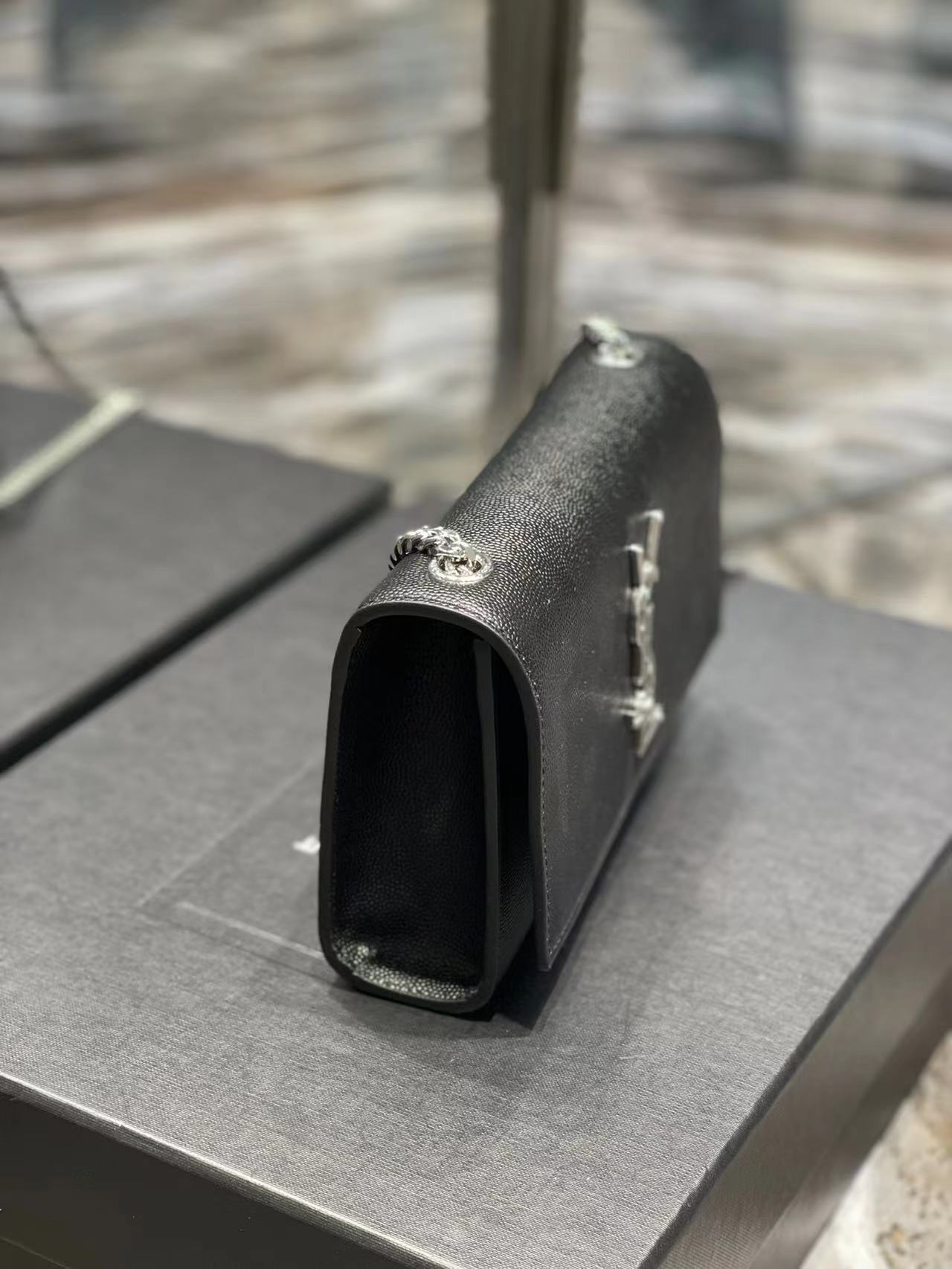 YSL Small KATE bag in grained leather