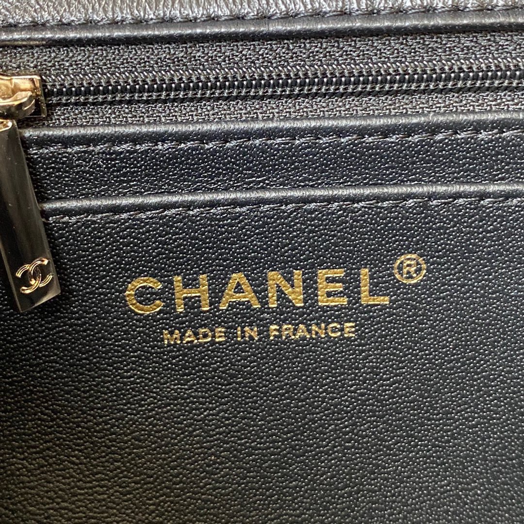 Chanel flap bag with handle