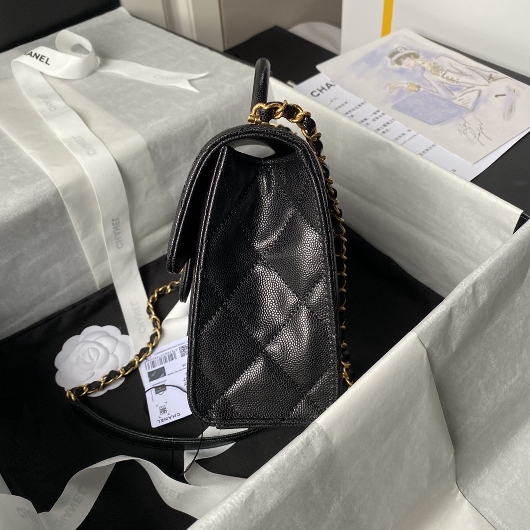 Chanel flap bag with handle