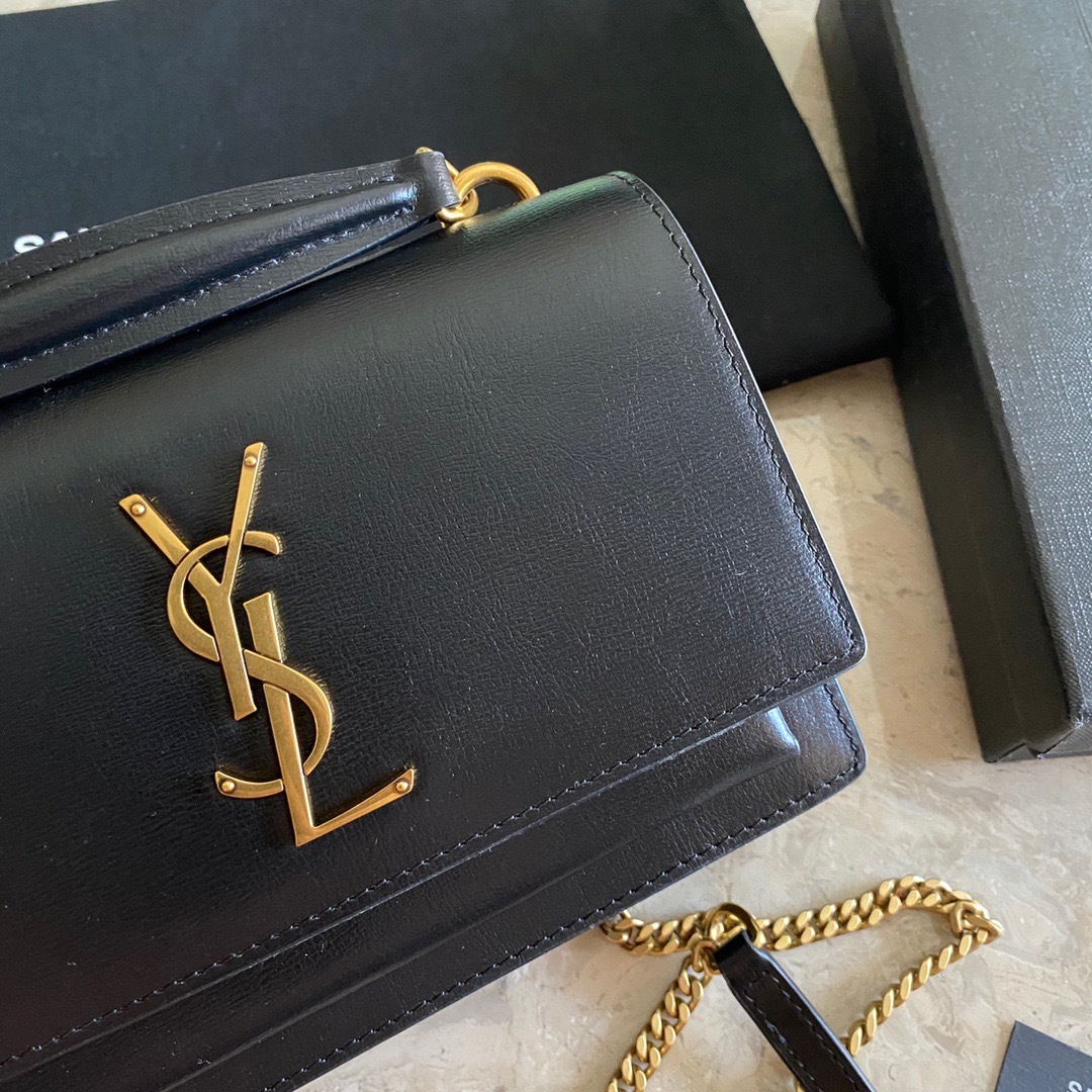 YSL SUNSET SMALL IN SMOOTH LEATHER