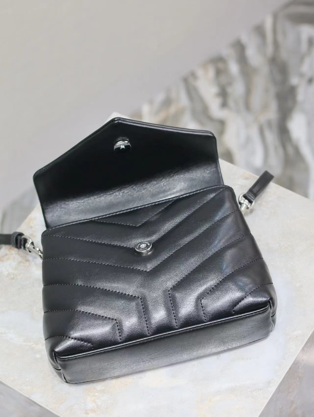 YSL TOY LOULOU IN QUILTED LEATHER