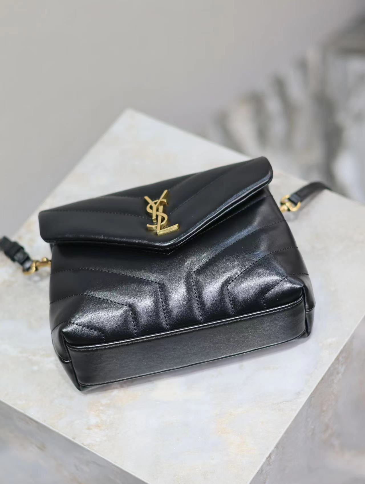 YSL TOY LOULOU IN QUILTED LEATHER