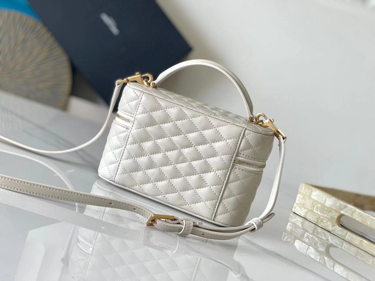 YSL GABY VANITY BAG IN LAMBSKIN