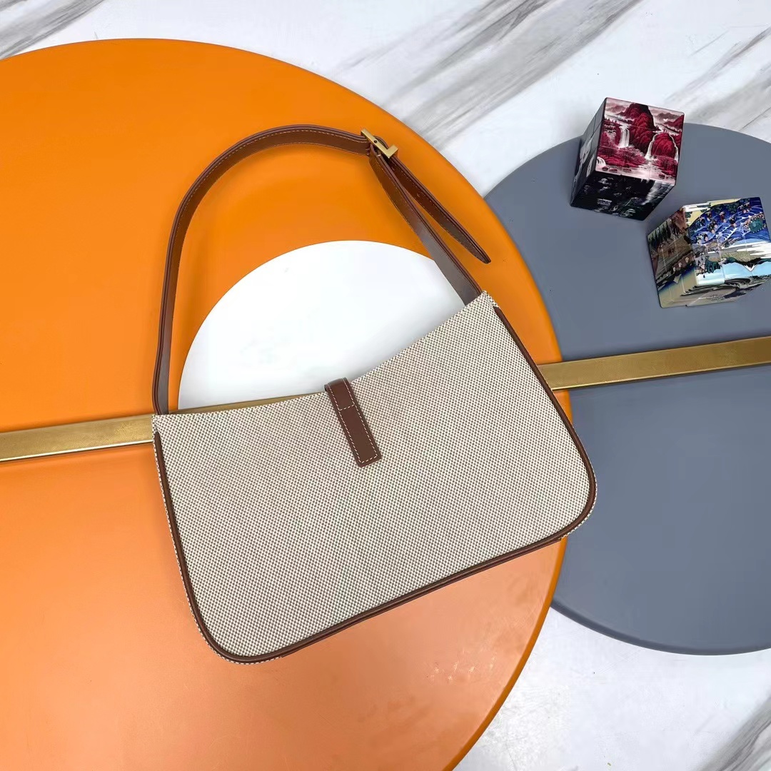 YSL LE 5 A 7 IN CANVAS AND LEATHER