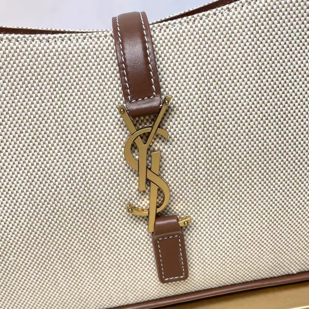 YSL LE 5 A 7 IN CANVAS AND LEATHER