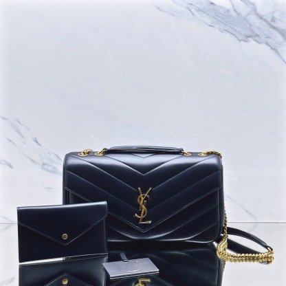 YSL LOULOU MEDIUM IN MATELASSE LAMBSKIN
