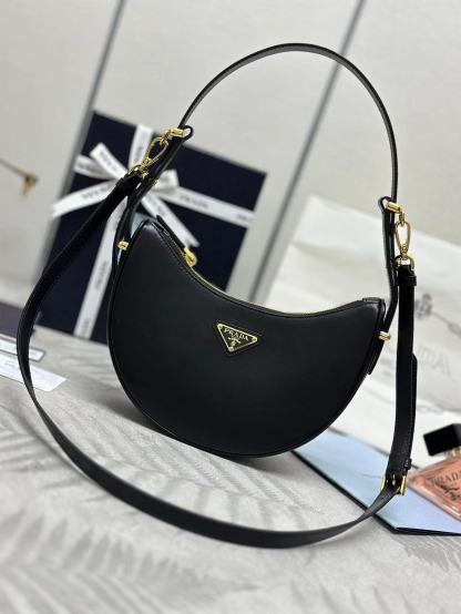 Prada Arqué small leather shoulder bag