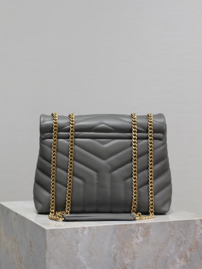 YSL LOULOU SMALL CHAIN BAG IN QUILTED "Y" LEATHER