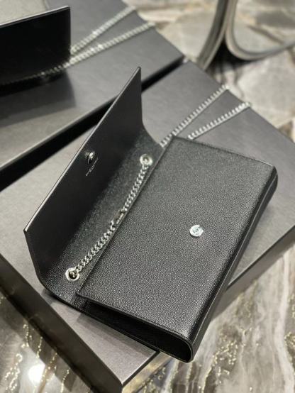 YSL KATE MEDIUM IN GRAIN DE POUDRE EMBOSSED LEATHER