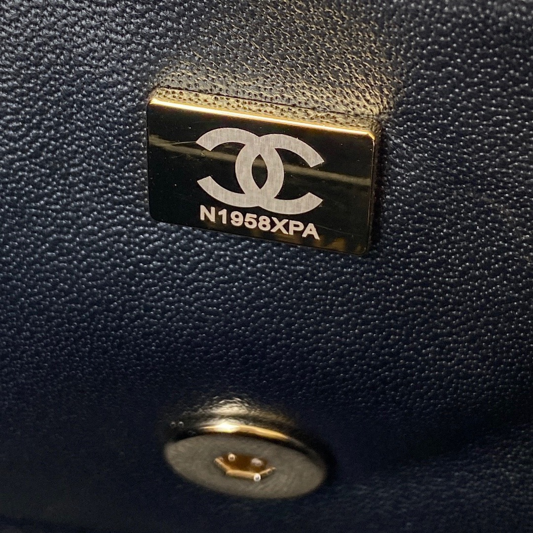 Chanel flap bag with handle