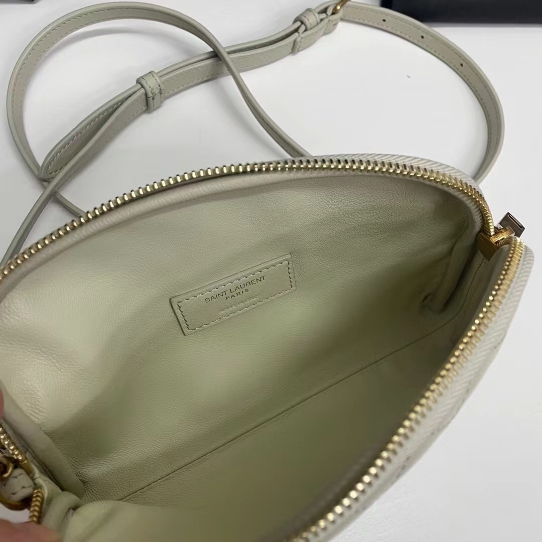 YSL GABY ZIPPED POUCH IN QUILTED LAMBSKIN