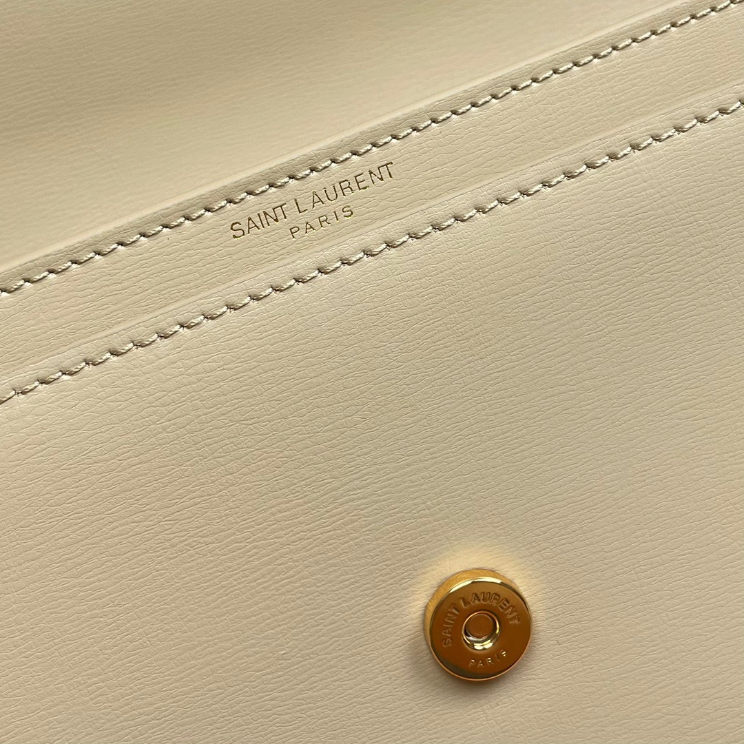 YSL SUNSET MEDIUM TOP HANDLE IN SMOOTH LEATHER