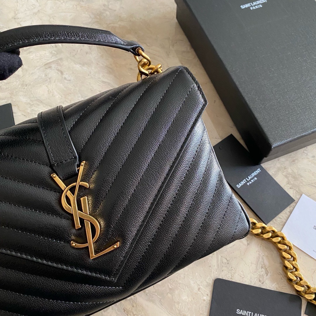 YSL COLLEGE MEDIUM IN QUILTED LEATHER