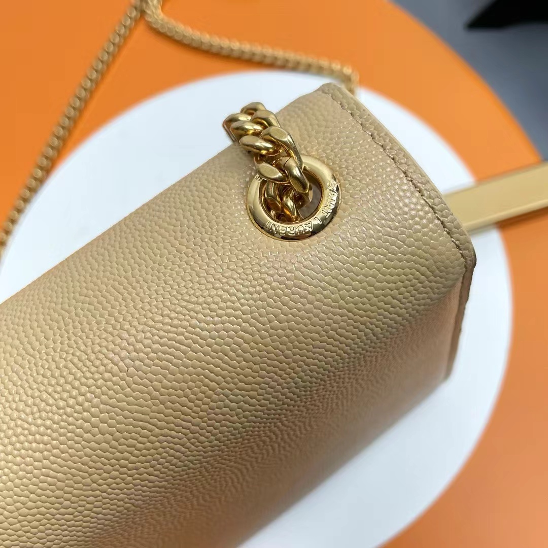 YSL Kate Medium In Grain Poudre embossed Leather Bag