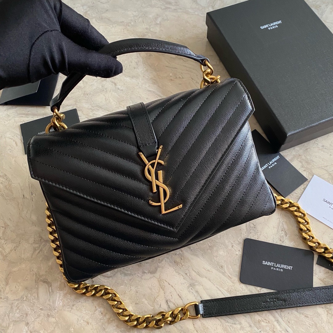 YSL COLLEGE MEDIUM IN QUILTED LEATHER