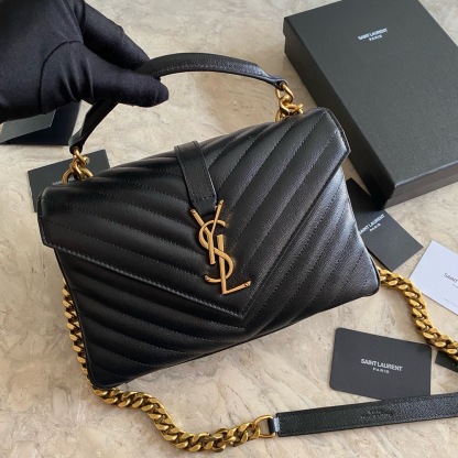YSL COLLEGE MEDIUM IN QUILTED LEATHER