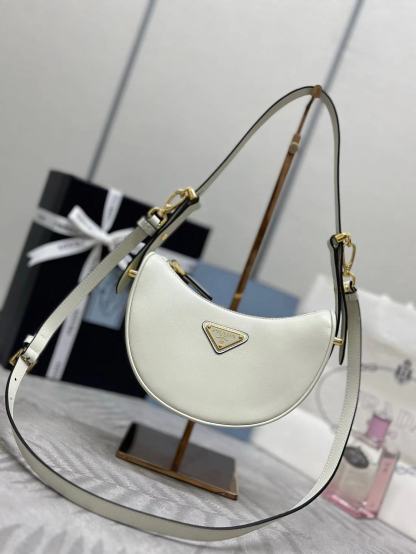 Prada Arqué leather mini shoulder bag