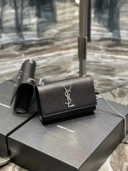 YSL Small KATE bag in grained leather