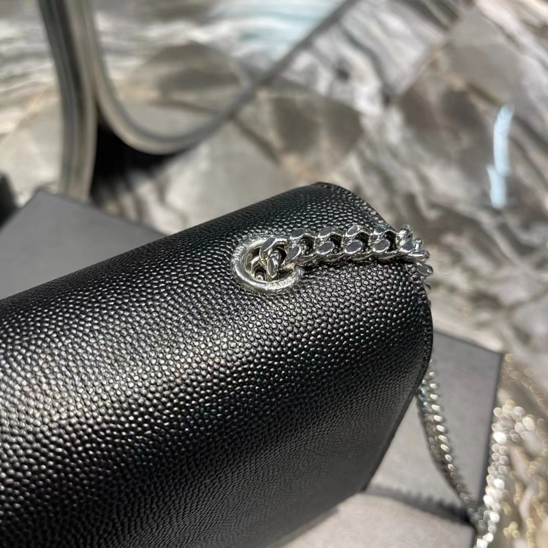 YSL KATE MEDIUM IN GRAIN DE POUDRE EMBOSSED LEATHER