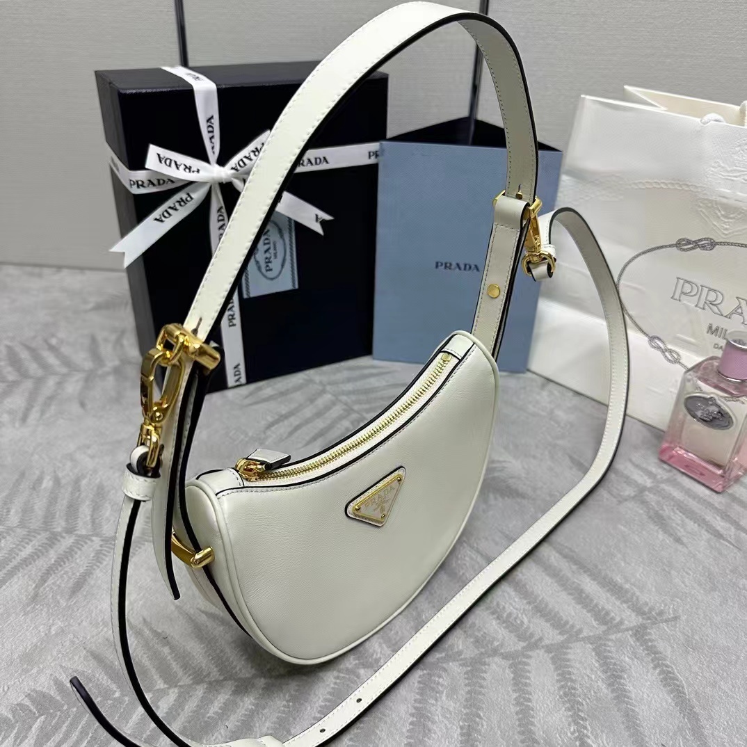 Prada Arqué leather mini shoulder bag