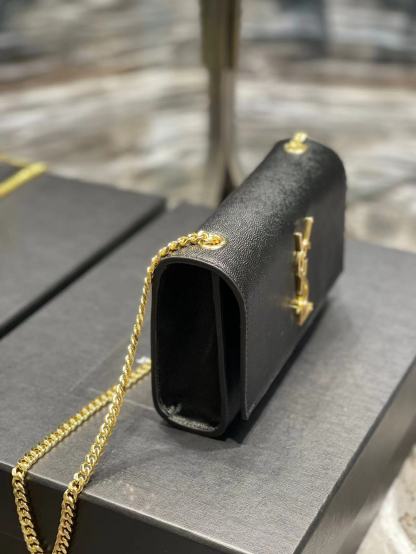 YSL KATE SMALL IN GRAIN DE POUDRE EMBOSSED LEATHER