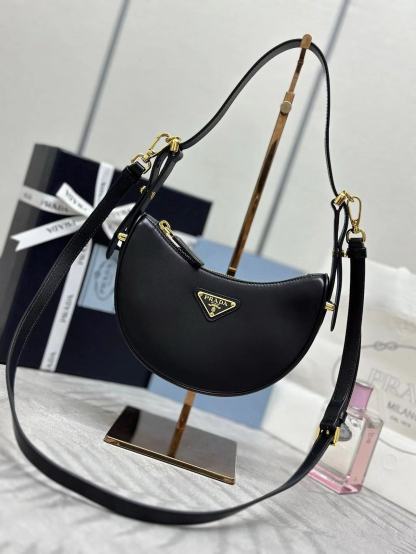 Prada Arqué leather mini shoulder bag