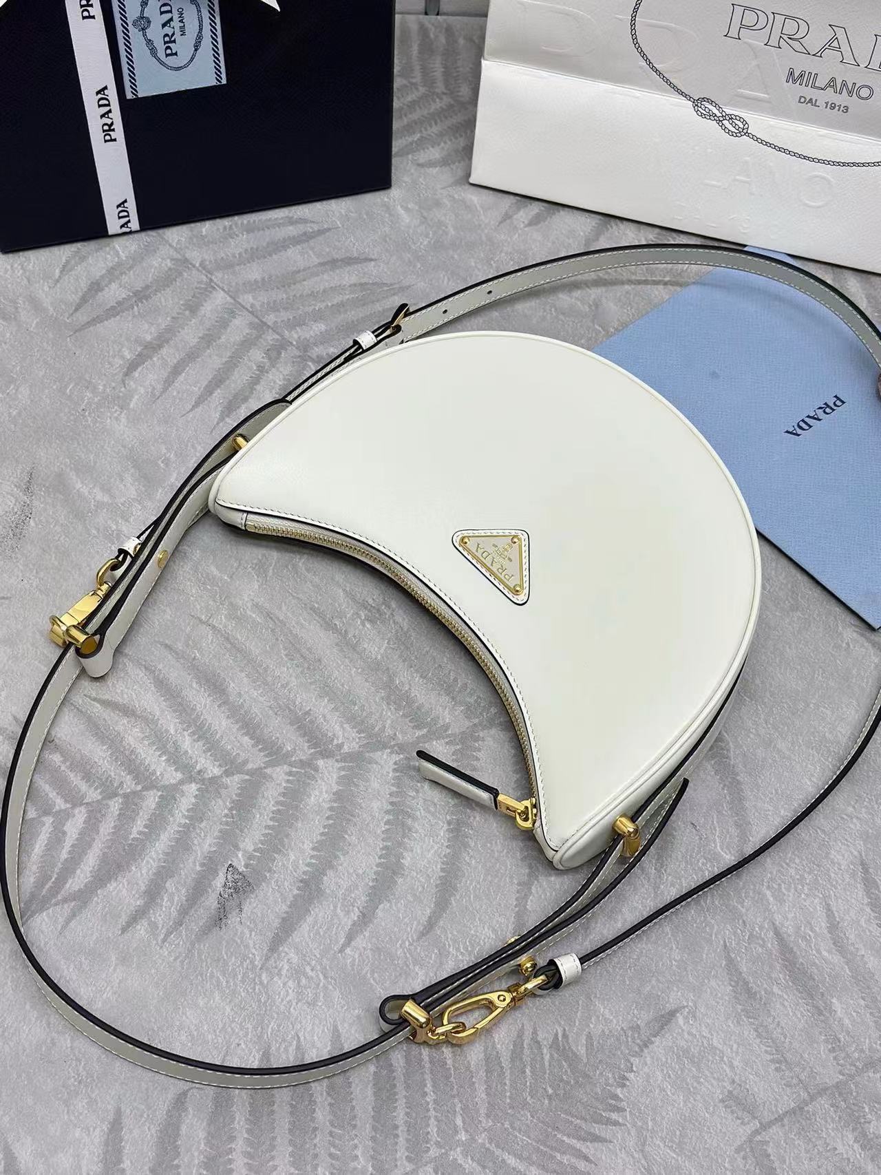Prada Arqué small leather shoulder bag