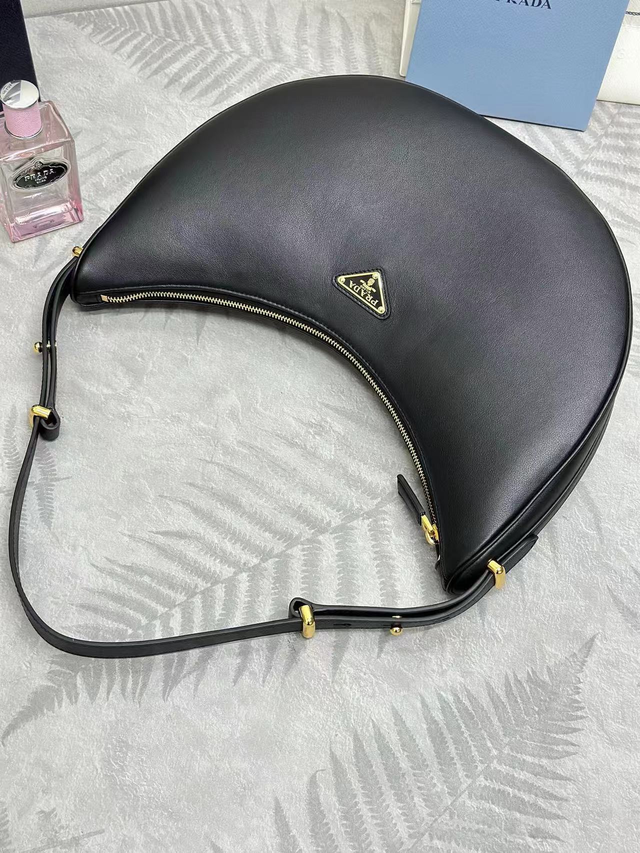 Prada Arqué large leather shoulder bag
