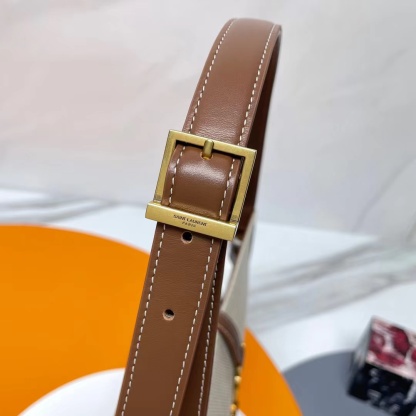 YSL LE 5 A 7 IN CANVAS AND LEATHER