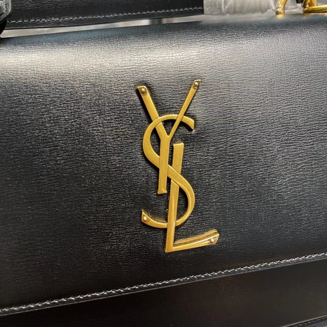 YSL SUNSET MEDIUM TOP HANDLE IN SMOOTH LEATHER