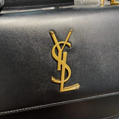 YSL SUNSET MEDIUM TOP HANDLE IN SMOOTH LEATHER
