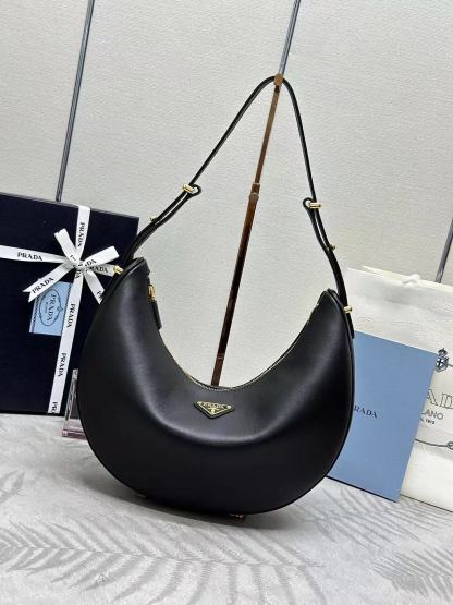 Prada Arqué large leather shoulder bag