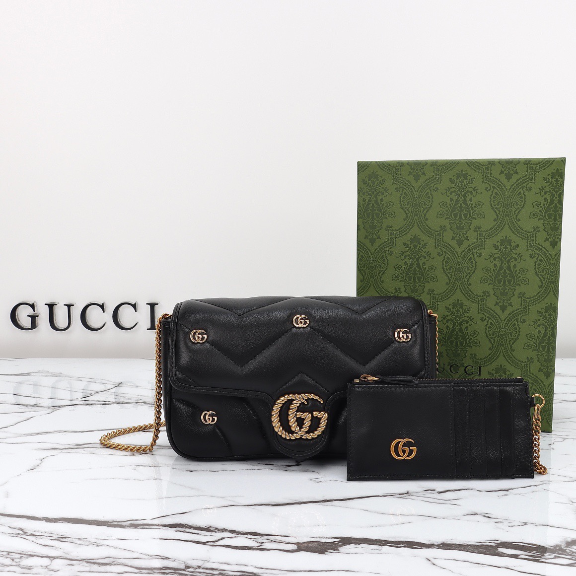 GG Marmont Small Shoulder Bag (with Card Holder)