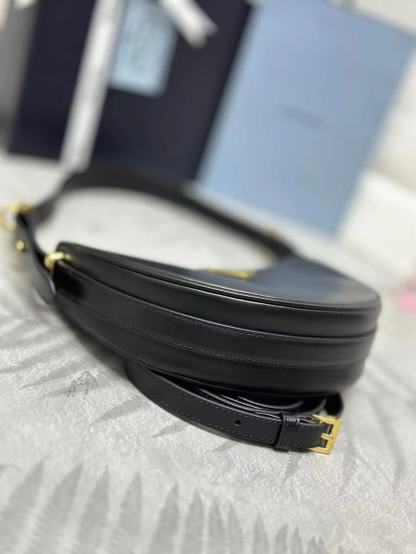 Prada Arqué leather mini shoulder bag