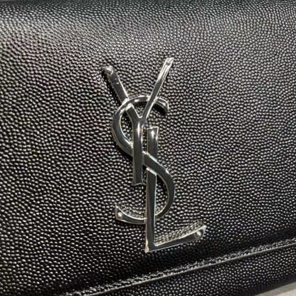 YSL KATE MEDIUM IN GRAIN DE POUDRE EMBOSSED LEATHER
